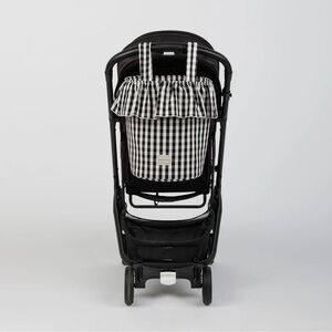 NEVER USED Minicoton Vichy Basket - Black + White